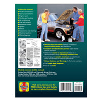 Dodge Ram 50/D-50 pick-ups & Raider & Plymouth Arrow Pick-up (79-93) Haynes Repair Manual