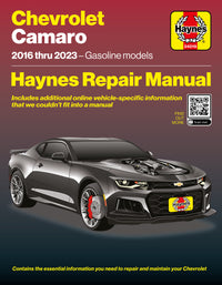 Front cover of the Chevrolet Camaro 2016-2023 Haynes Manual