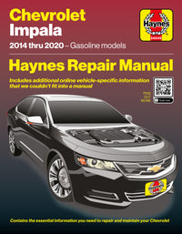 Front cover of the Chevrolet Impala 2014 2020 Haynes Repair Manual