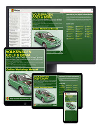 VW Golf & Bora Petrol & Diesel (April 98 - 00) Haynes Repair Manual