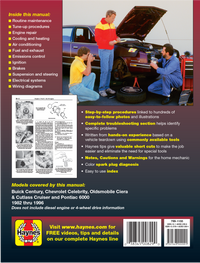 Buick Century, Chevrolet Celebrity, Oldsmobile Ciera/Cutlass Cruiser & Pontiac 6000 (1982-1996) Haynes Repair Manual