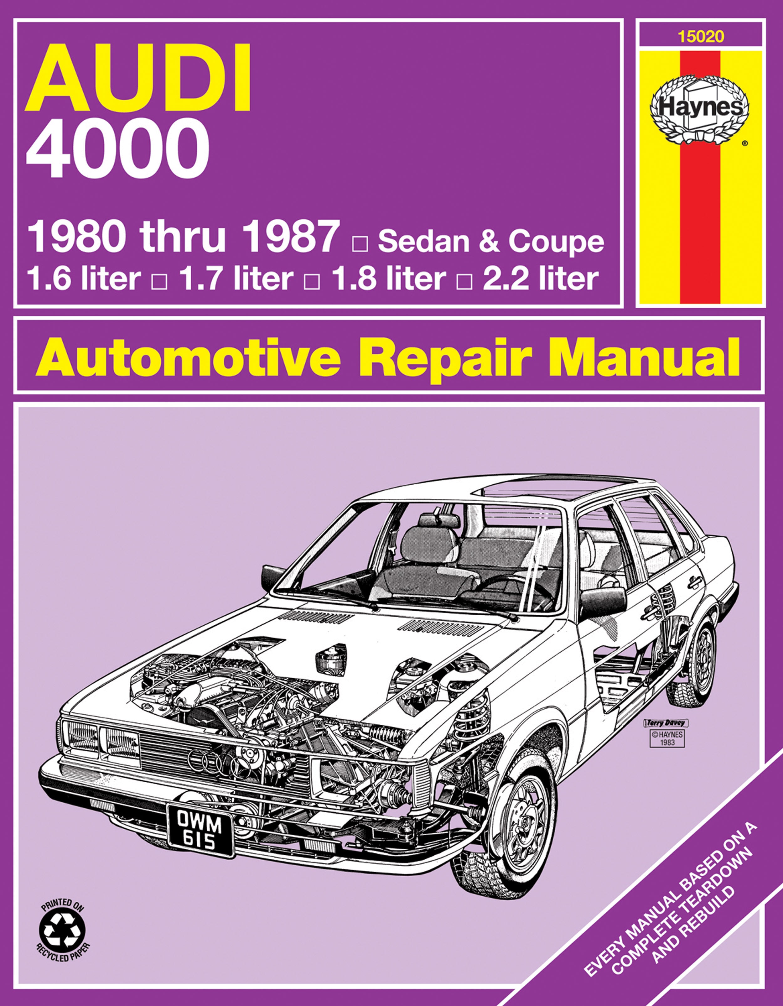 Audi 4000 (Sedan & Coupe) (80-87) Haynes Repair Manual – Haynes