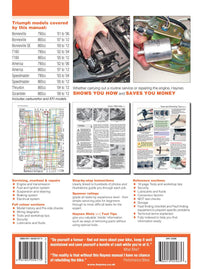 Back cover of a Haynes repair manual