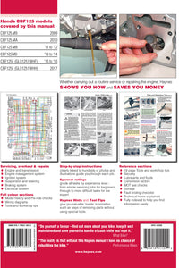 Back cover of a Haynes repair manual