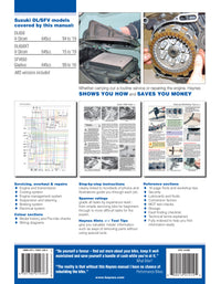Back cover of a Haynes repair manual
