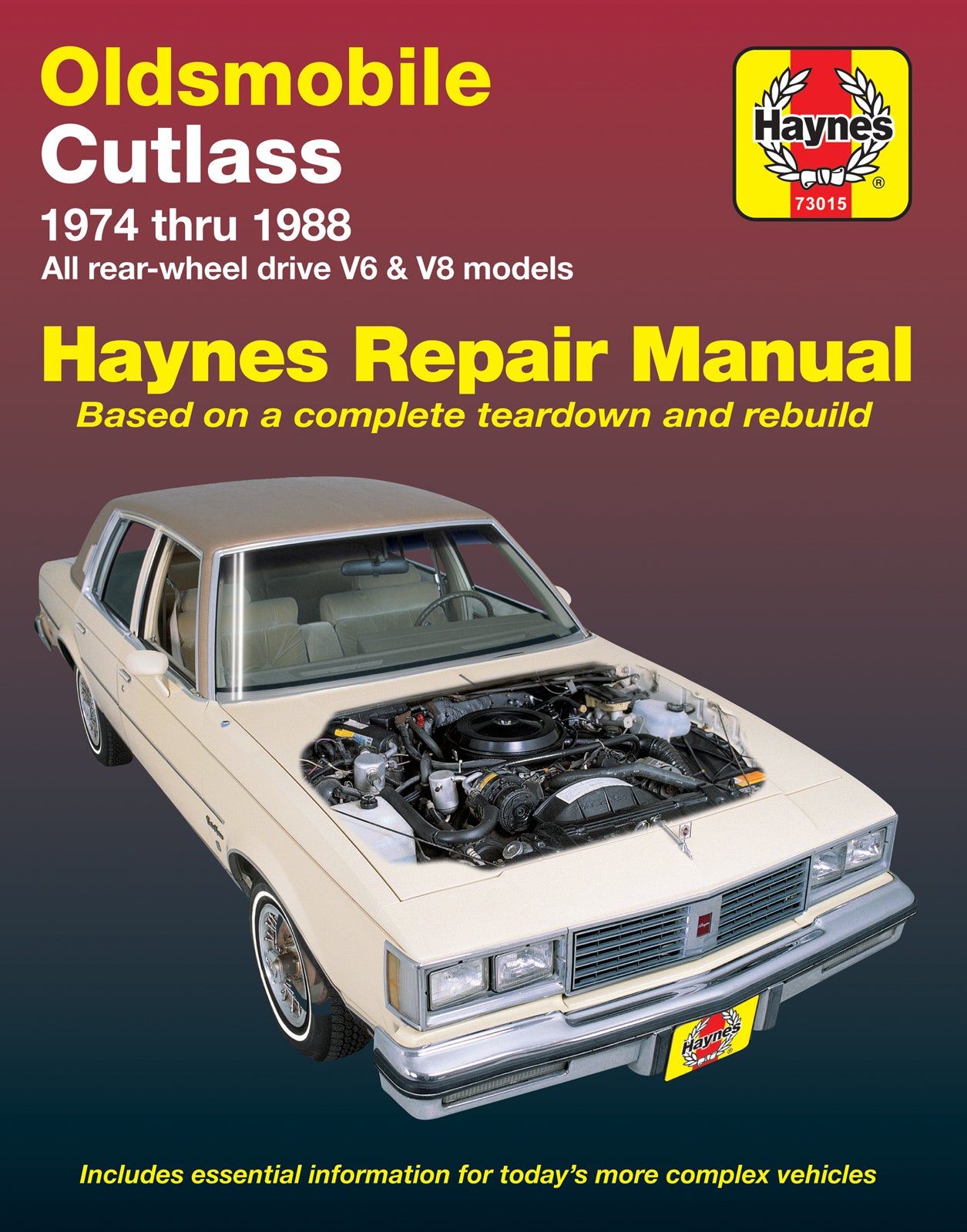 Oldsmobile Cutlass & Cutlass Supreme V6 & V8 Gas Engines (74-88