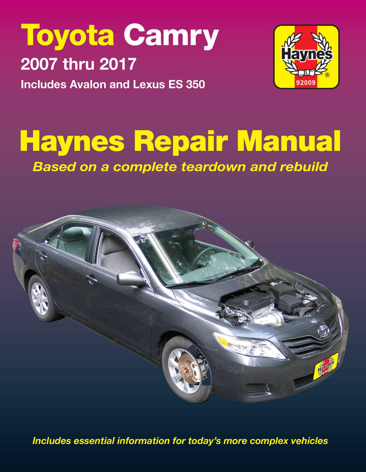 Toyota Camry & Avalon & Lexus ES 350 (07-17) Haynes Repair Manual 
