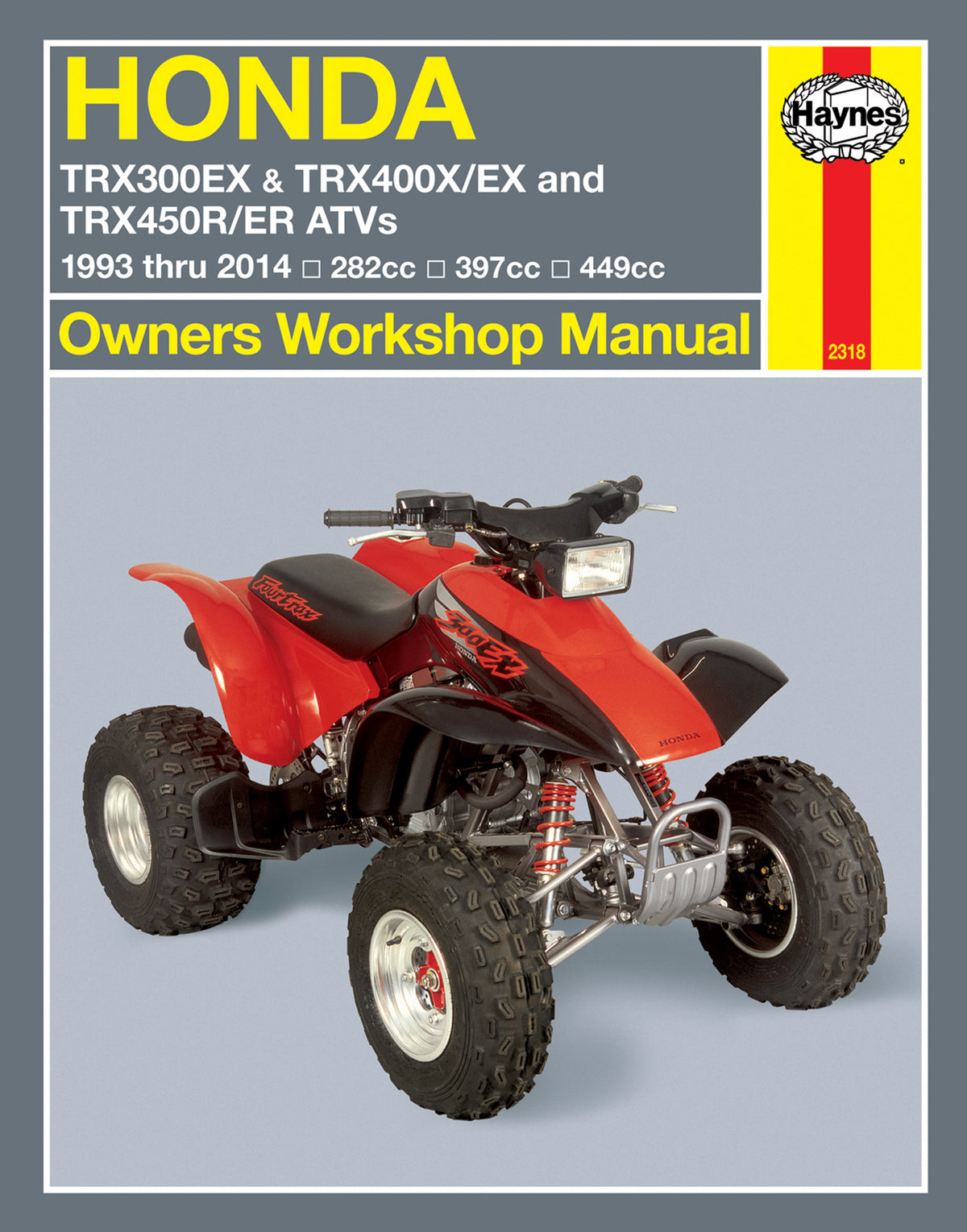 Honda TRX300EX (93-14), TRX400EX (99-14), TRX400X (09-14), TRX450R 