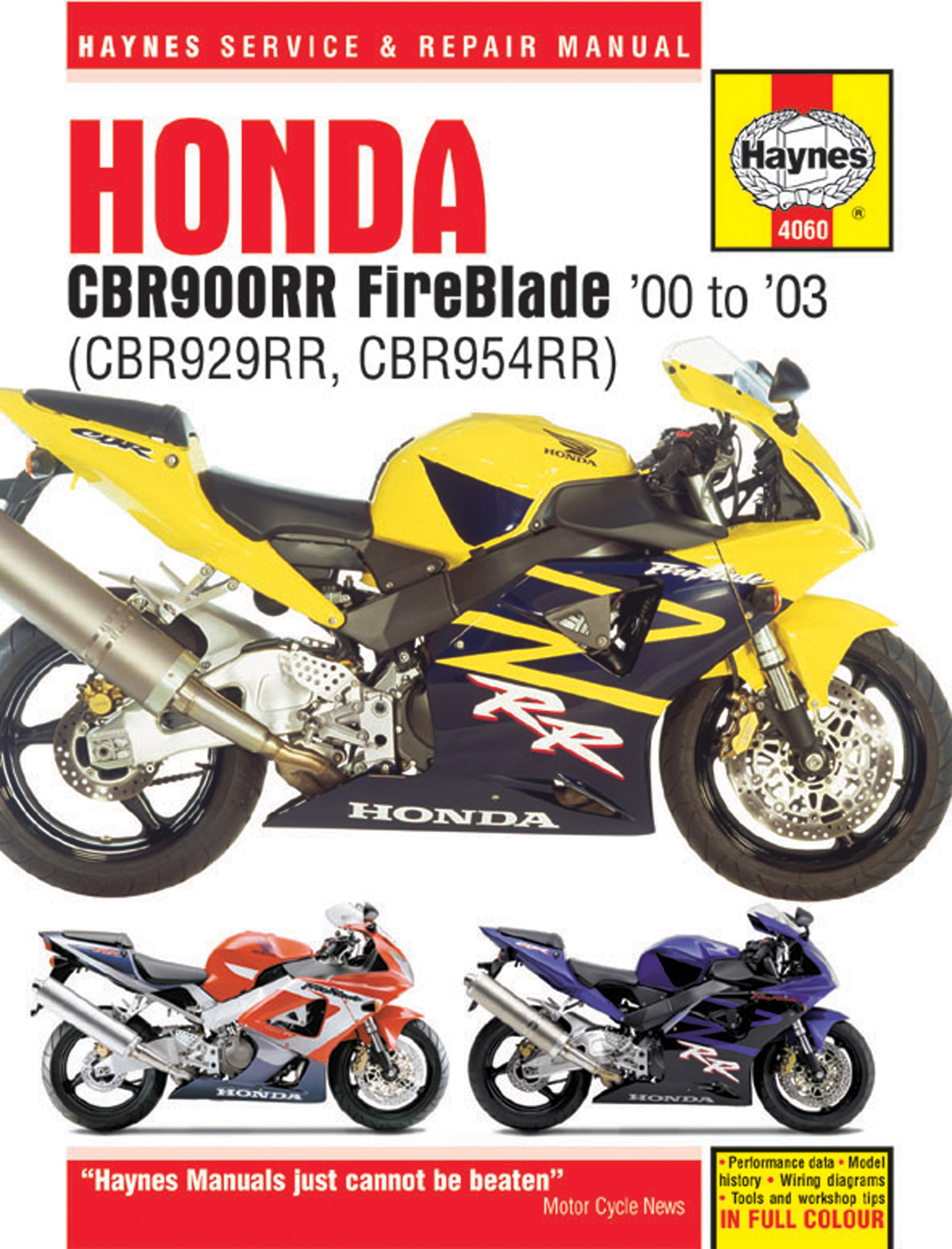 HONDA CBR954RR サービスマニュアル 送料無料 裁断済 CBR954RR/2 BC-SC50 純正 サービスマニュアル