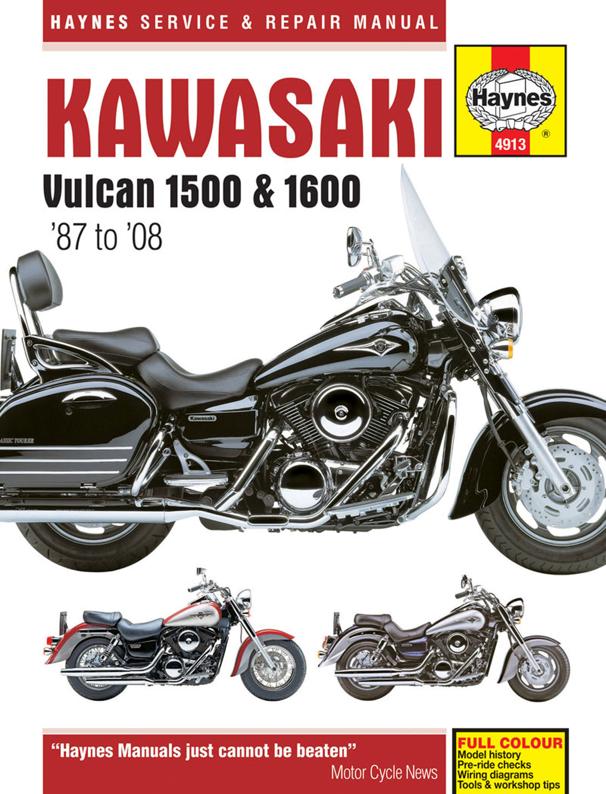 Kawasaki Vulcan 1500 (87-08) & 1600 (03-08) Haynes Repair Manual 