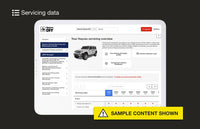 Sample of Haynes DIY Servicing Data