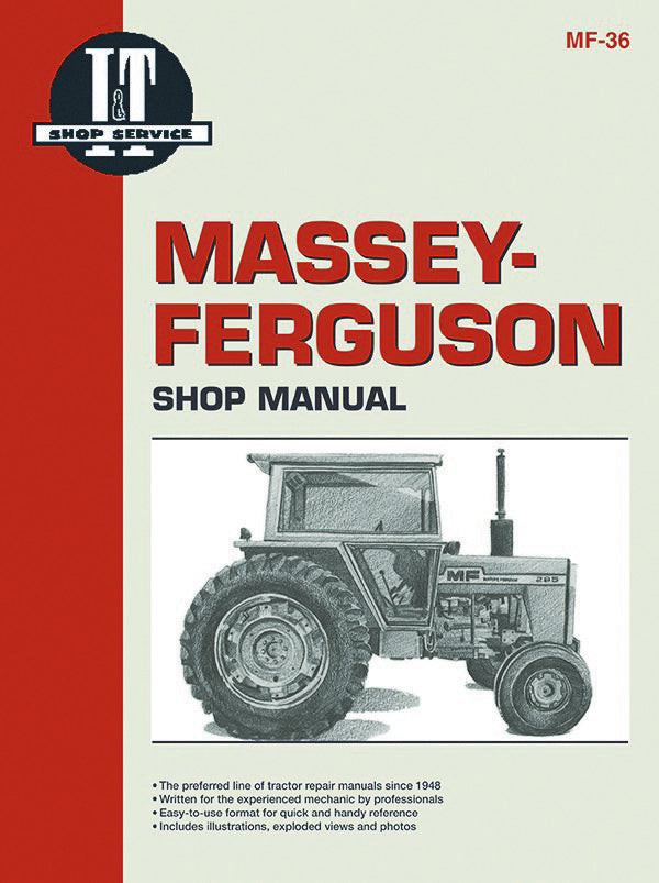 Massey Ferguson MF180 Tractor Workshop Service Repair Manual – Full-Size Printed Edition
