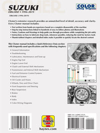 Suzuki DR650 Series Motorcycle (1996-2019) Service Repair Manual Manual