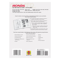 Honda XL/XR/TLR 125-200 Motorcycle (1979-2003) Service Repair Manual