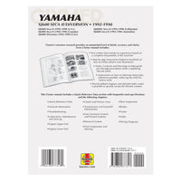 Yamaha XJ600 Seca II/Diversion Motorcycle (1992-1998) Service Repair Manual
