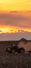 Tractor working on a farm in Nebraska