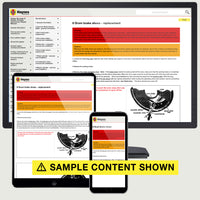 Sample content inside a Haynes Online Manual