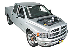 Opening the bonnet Dodge Ram 1500 2002 - 2008