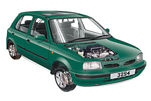 Opening the bonnet Nissan Micra 1993 - 2002