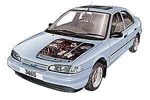 Opening the bonnet Ford Mondeo 1993 - 2000