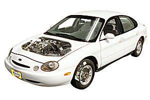 Opening the bonnet Ford Taurus 1996 - 2005
