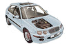 Fusebox and diagnostic socket locations Rover 25 1999 - 2006