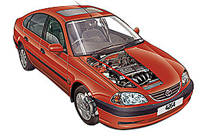 Checking clutch fluid Toyota Avensis 1998 - 2003