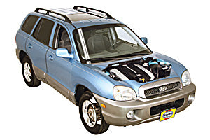 Opening the bonnet Hyundai Santa Fe 2001 - 2006