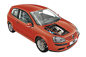 Opening the bonnet Volkswagen Golf 2004 - 2008