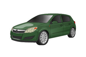 Opening the bonnet Opel Astra 2004 - 2008