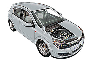 Opening the bonnet Vauxhall Astra 2004 - 2008