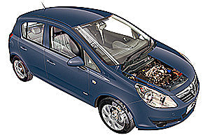 Battery check Vauxhall Corsa 2006 - 2010