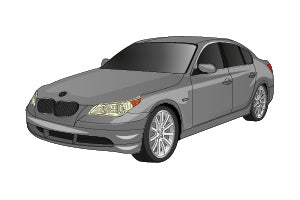 Opening the bonnet BMW 5-Series 2003 - 2010