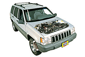 Changing the Engine Air Filter Jeep Grand Cherokee 1993 - 2004