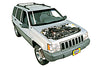 Opening the bonnet Jeep Grand Cherokee 1993 - 2004