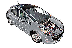 Checking screen wash Peugeot 308 2007 - 2012