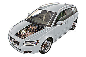 Battery check Volvo S40 2007 - 2013