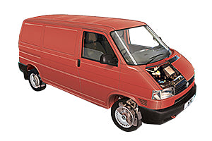 Opening the bonnet Volkswagen Transporter T4 1990 - 2003