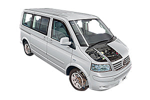 Opening the bonnet Volkswagen Transporter T5 2003 - 2014