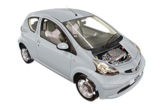 Fusebox and diagnostic socket locations Peugeot 107 2005 - 2014