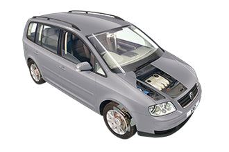 Opening the bonnet Volkswagen Touran 2003 - 2015