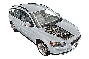 Checking screen wash Volvo V50 2004 - 2007
