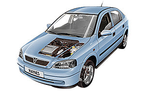 Oil change Vauxhall Zafira 1998 - 2004