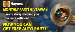 Haynes Manuals Monthly Parts Giveaway