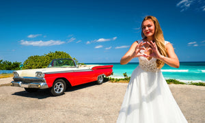 Woman who loves her car