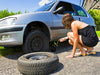 How to jack up a car and change a tire