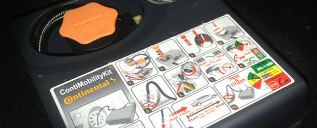 How to repair a flat tire with a tire sealant kit