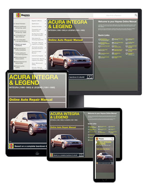 Acura Integra (90-93) & Legend (91-95) Haynes Repair Manual