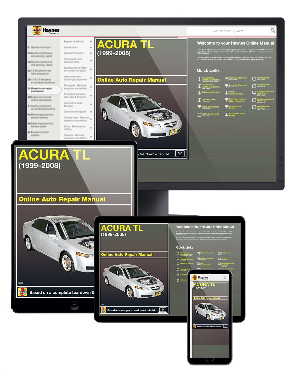 Acura TL for TL models (99-08) Haynes Repair Manual