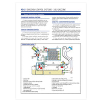Technical diagram of an emission control system on a white background